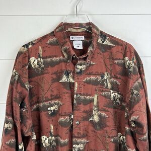 Columbia‎ River Lodge Shirt Men XL Long Sleeve Hunting Button pinwale Corduroy